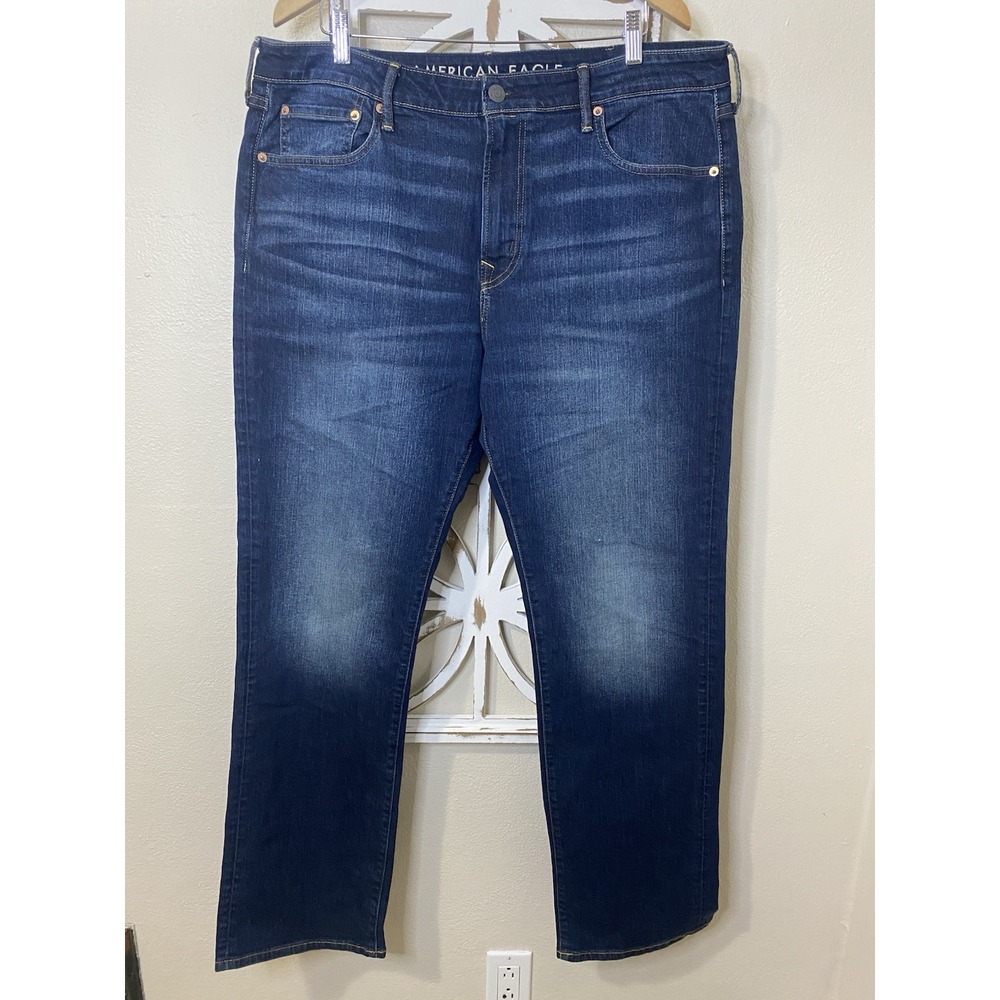 American Eagle Men's Jeans Relaxed Straight Air flex Size 38x34 Corton *J317